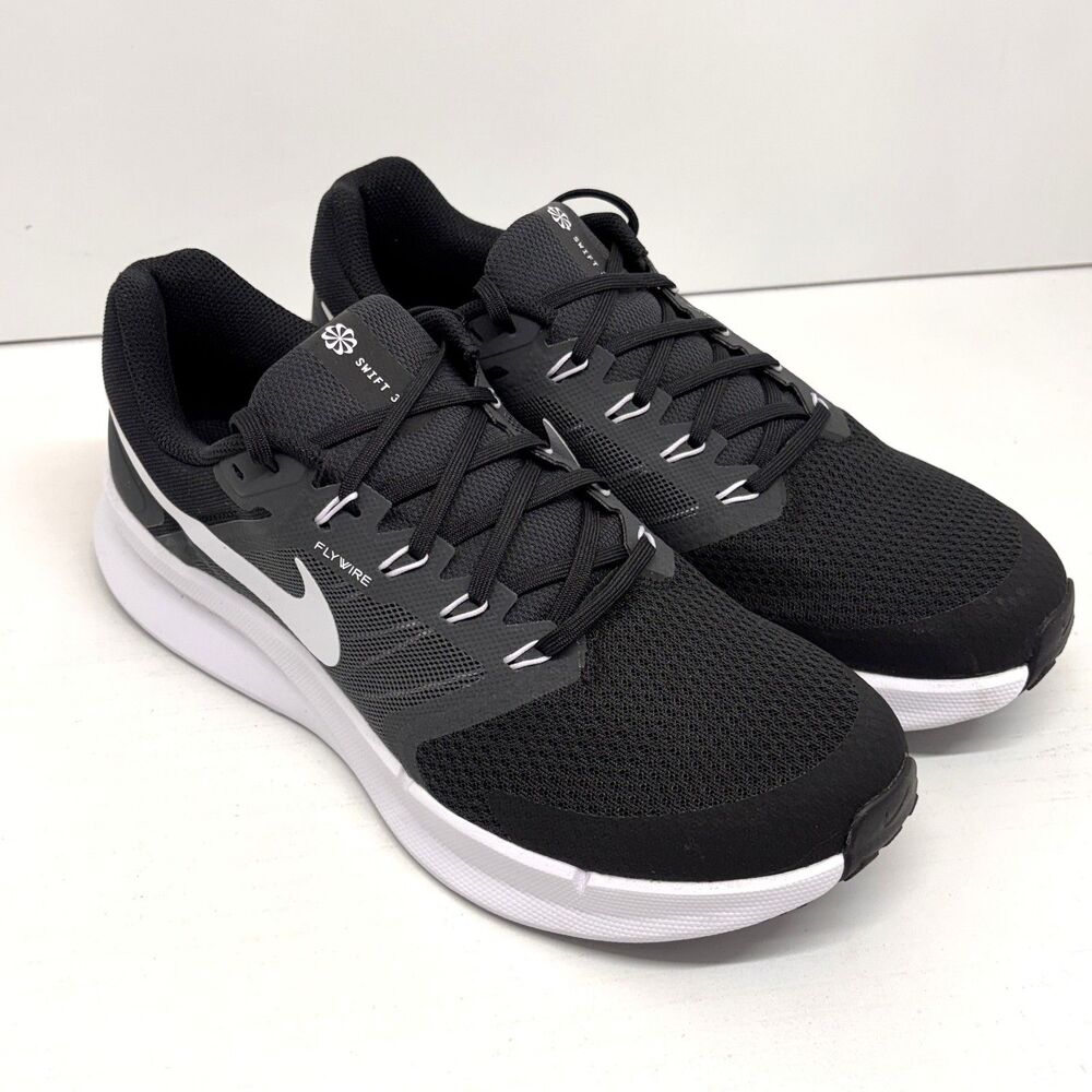 Nike Run Swift 3 Men’s Running Shoes Size 10 Black DR2695 New Without Box